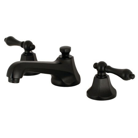 Kingston Brass KS4460AL 8" Widespread Bathroom Faucet, Matte Black KS4460AL
